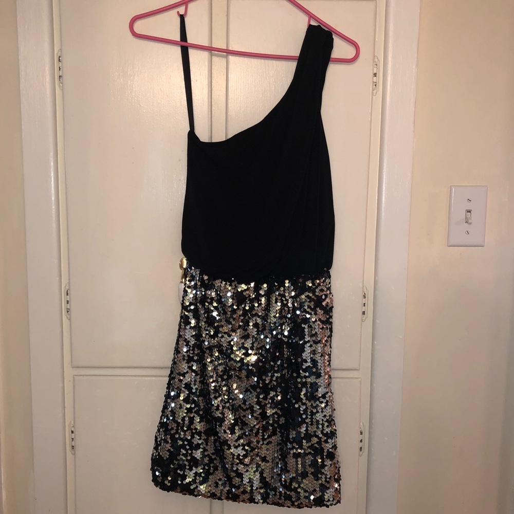 Juniors small one shoulder Homecoming dress